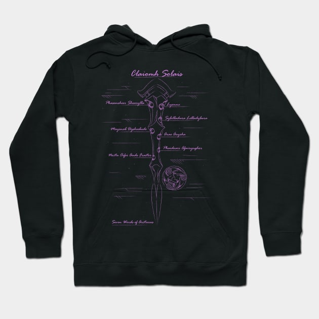 Seven Words of Arcturus - Purple Hoodie by hybridgothica